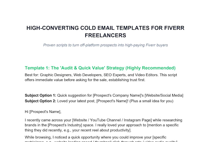 write cold email sequence that converts to sales